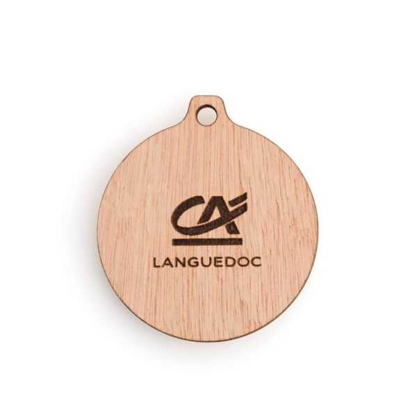 Boule déco de noel bois