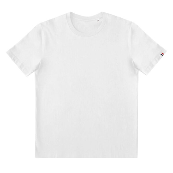t-shirt en coton biologique blanc Greenkit, personnalisable