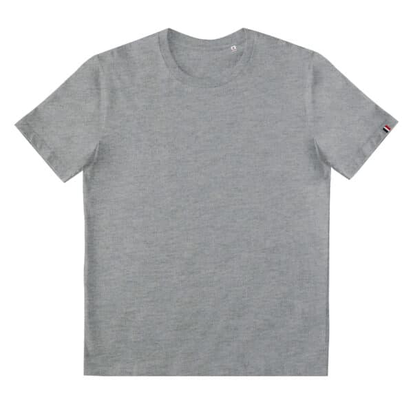 t-shirt en coton biologique gris Greenkit, personnalisable