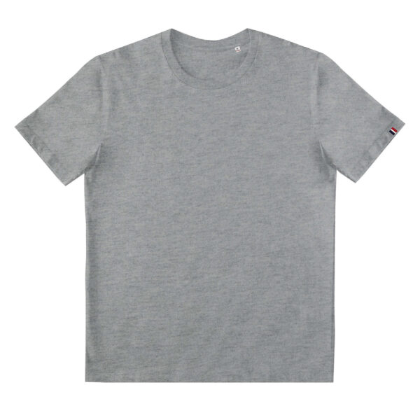 t-shirt en coton biologique gris Greenkit, personnalisable