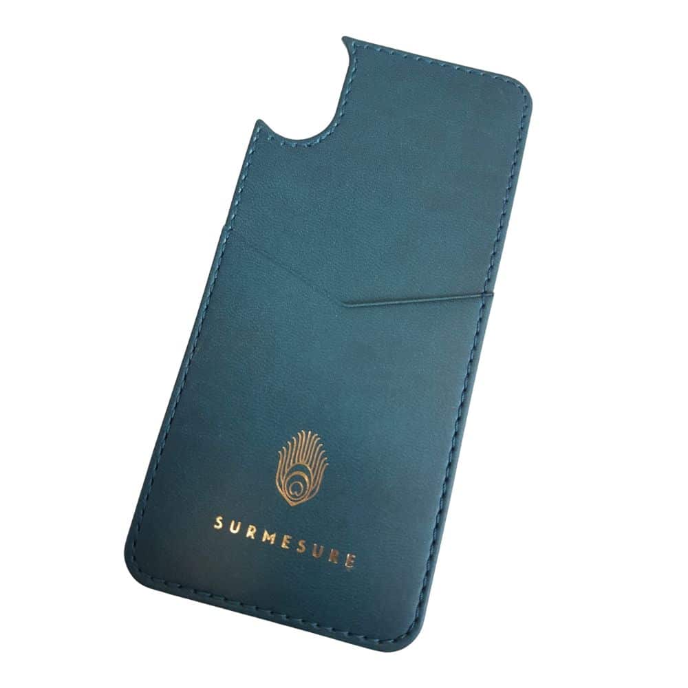 Porte-cartes adhésif en cuir recyclé pour Smartphone
