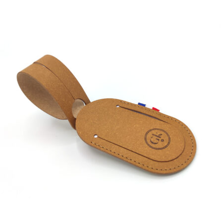 Porte Étiquette de Bagage - Cuir Recyclé