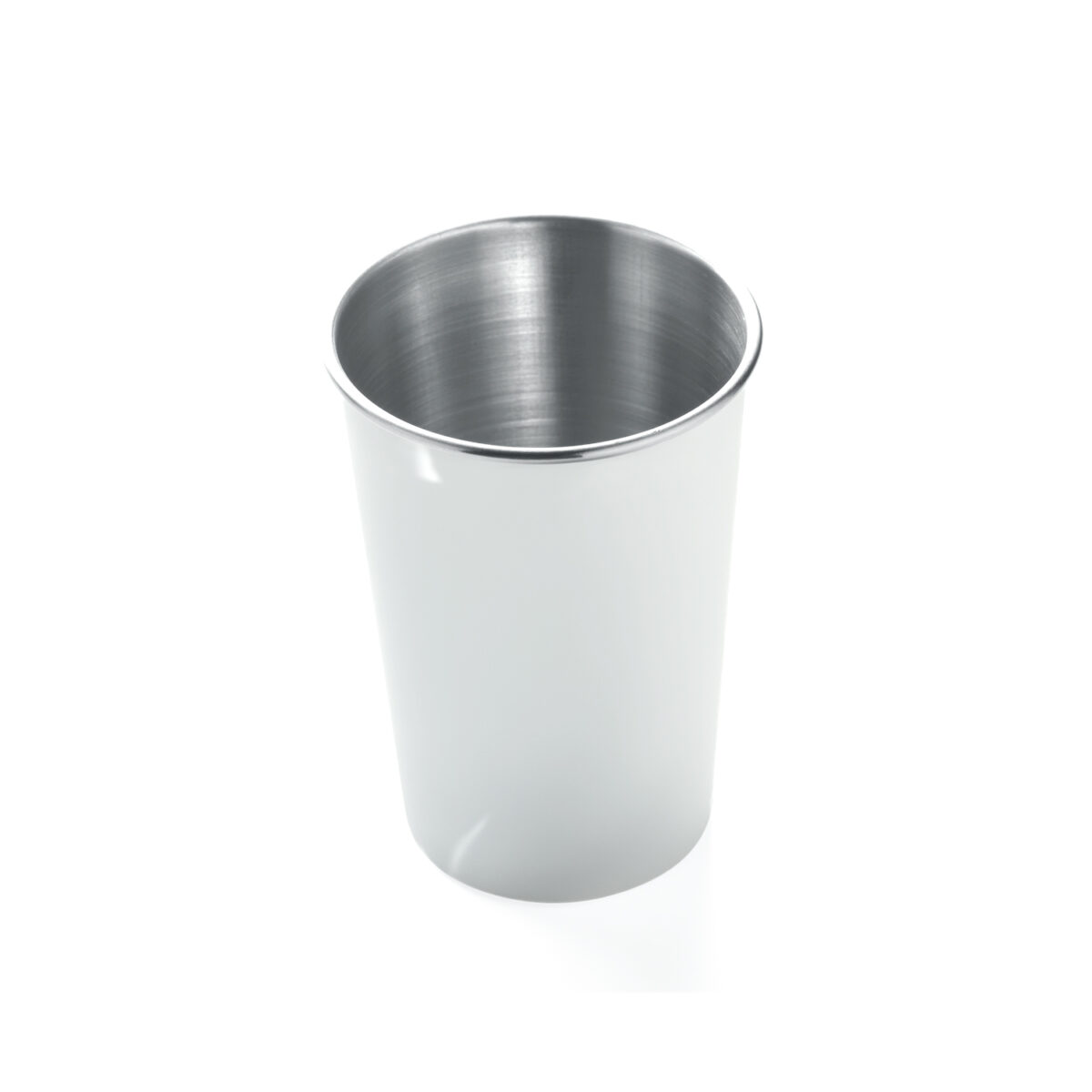 Gobelet réutilisable en acier inoxydable Gobelet 350 ml en <strong data-start="313" data-end="348">acier inoxydable recyclé (90 %)</strong>, dimensions Ø7,5 × 10,5 cm, poids 0,07 kg. Personnalisable par <strong data-start="412" data-end="429">gravure laser</strong> ou <strong data-start="433" data-end="459">sérigraphie circulaire</strong>. Trois zones de marquage disponibles.