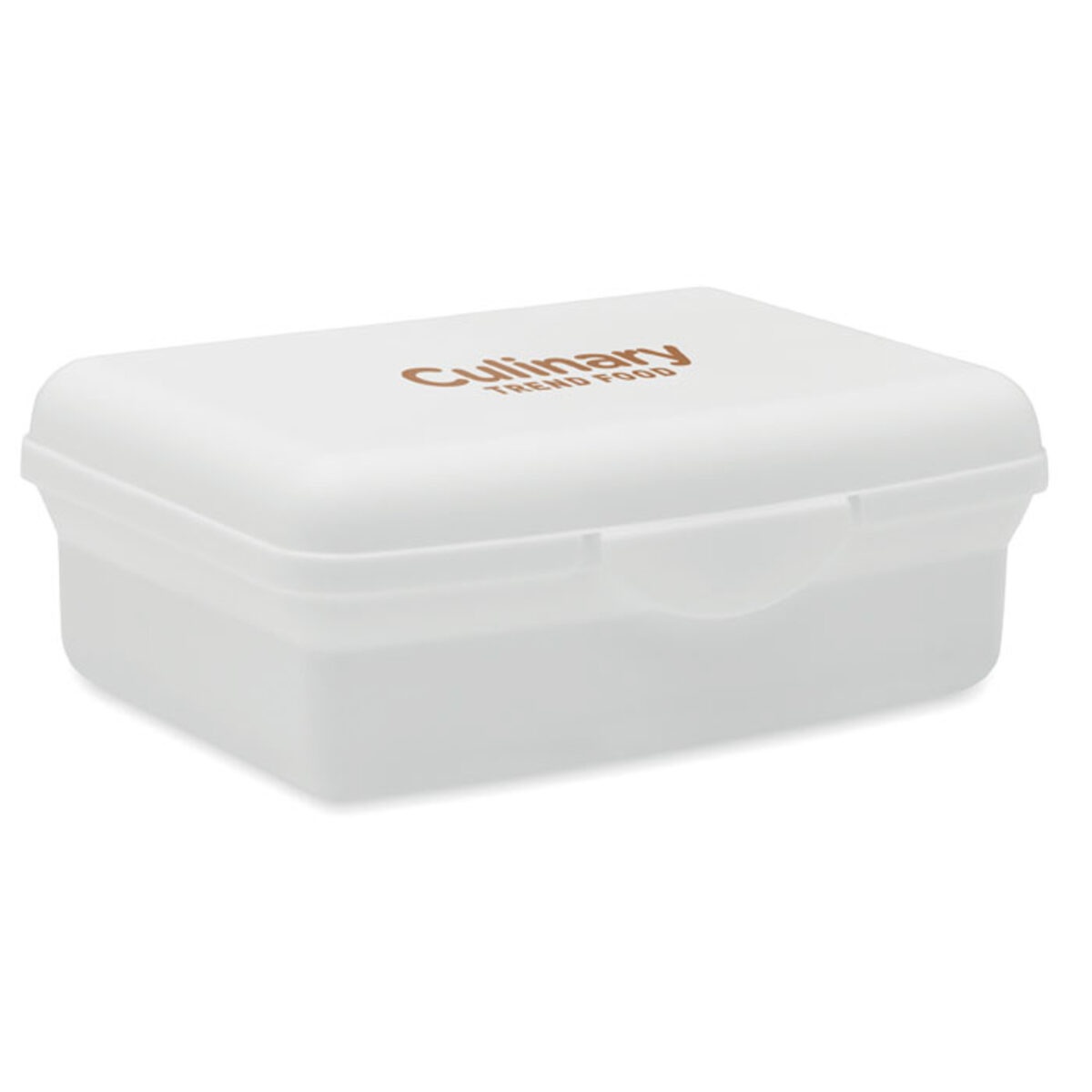 Lunch Box éco-responsable pour bureau Découvrez notre Lunch Box, votre partenaire idéal pour des repas pris sur le pouce. Fabriquée en PP, cette lunchbox de 800 ml se distingue par son design épuré et sa fermeture à clic sécurisée.