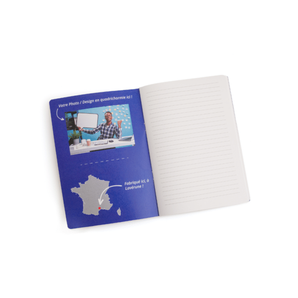 Cahier de notes A6 Écologique et Personnalisable - Papier Recyclé - 250g/m2.