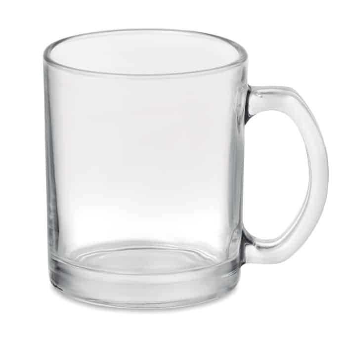 mug en verre, personnalisable, entreprise éco-responsable, mug sublimation, goodies durables, GreenKit, objet publicitaire écologique