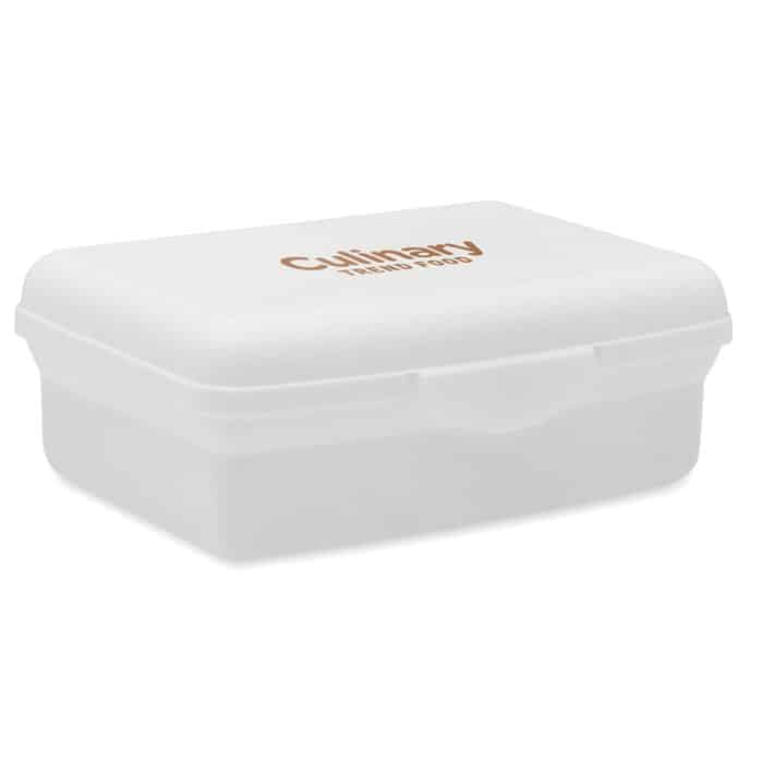 lunch box ecoresponsable fermeture à clic blanche