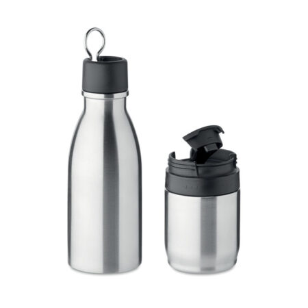 Gourde en Acier Inoxydable avec Gobelet Amovible - 500 ml – vue 2
