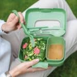 Lunchbox avec couvert et boite en matière organique bio-circulaire