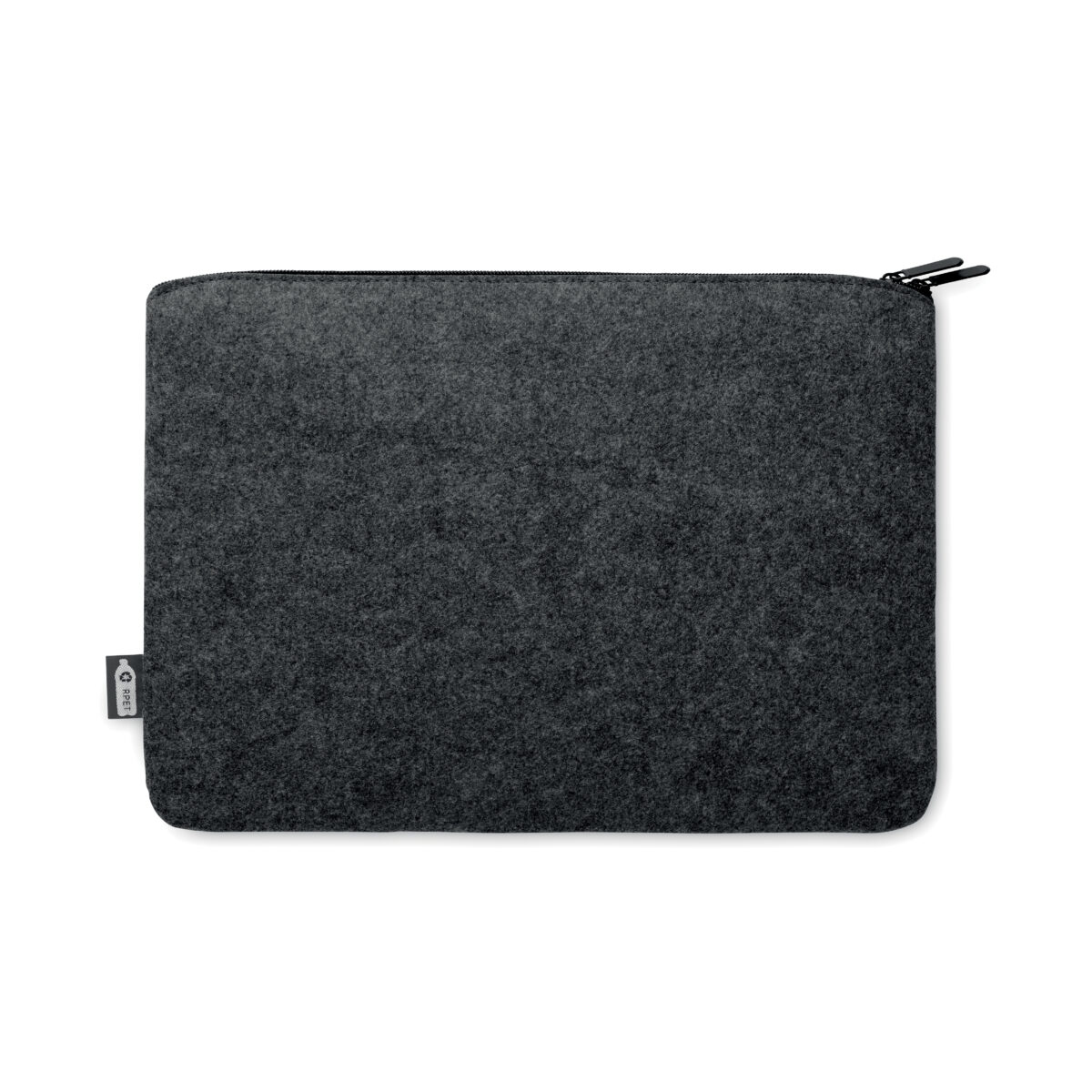 Sacoche pour ordinateur portable en feutre RPET <strong data-start="155" data-end="199" data-is-only-node="">Sacoche d'ordinateur en feutre 14 pouces</strong> en feutre RPET, légère avec une contenance adaptée aux appareils jusqu'à 14 pouces. Dimensions 36 x 26 cm, poids de 0,104 kg. Personnalisable en sérigraphie 1 couleur ou transfert numérique sur trois zones : poche avant (250 x 90 mm), partie supérieure avant (250 x 40 mm) et arrière (300 x 200 mm).