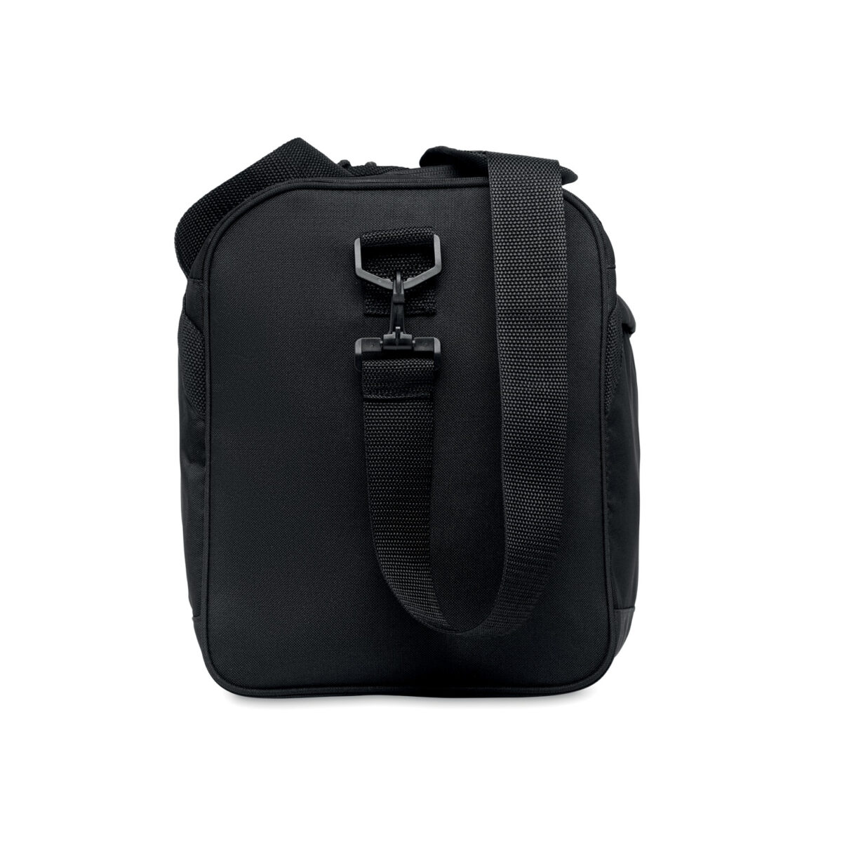 Sac de sport durable RPET pour salle de gym et week-ends Notre sac, en RPET 600D, est parfait pour la salle de gym ou un week-end détente. Spacieux, avec bandoulière ajustable, il allie confort et durabilité.