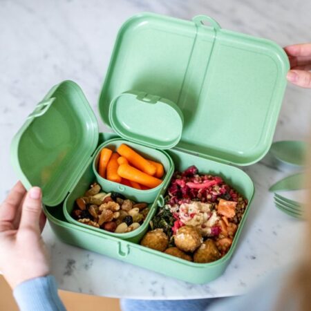 Set de lunchbox + set de couverts en matière organique bio-circulaire – vue 2