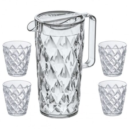 Carafe avec set de 4 verres