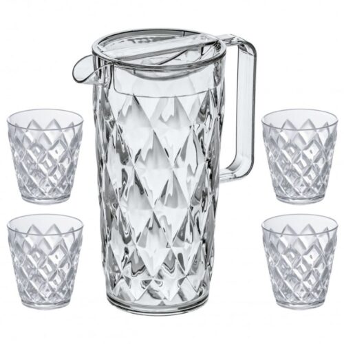 Carafe avec set de 4 verres