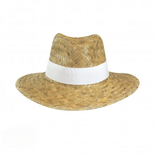 GK20829 - Chapeau de paille Panama festif - blanc