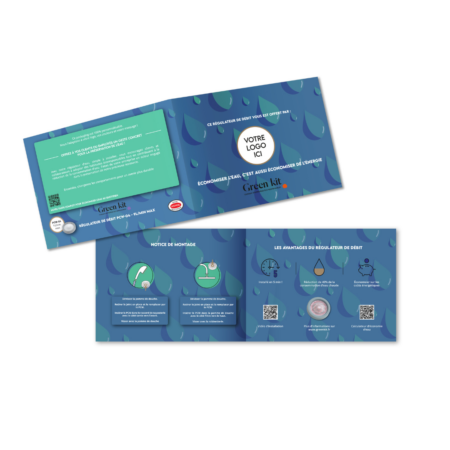 Carte de Voeux Originale avec Régulateur d'eau inclus - Personnalisable