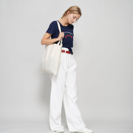 Tote Bag Français blanc en Coton Bio – vue 2