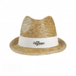 GK20831 - Chapeau de paille Fedoras - blanc