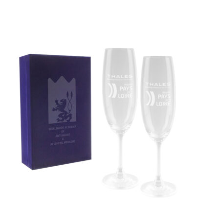 Lot de 2 flûtes à Champagne personnalisées