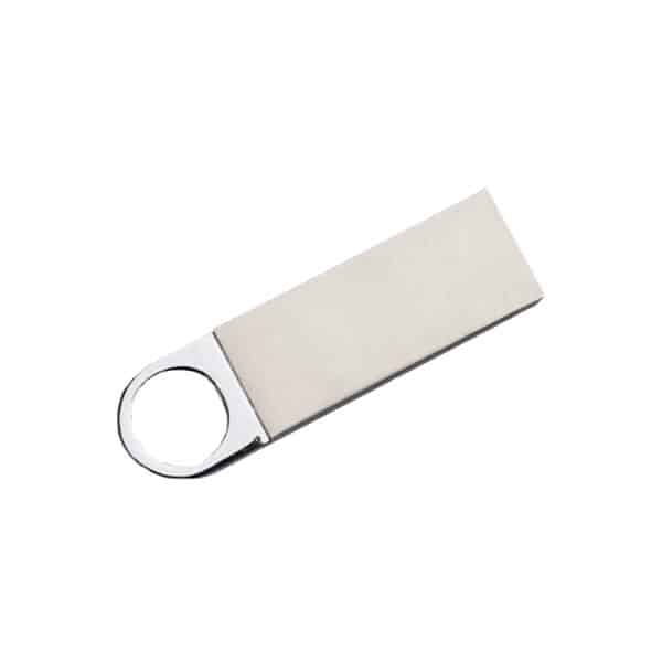 gk20851 - Clé USB en métal brossé personnalisée - goodies écologique écoresponsable