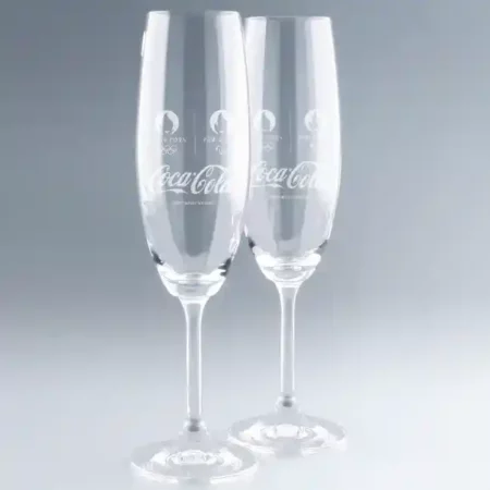 Lot de 2 flûtes à Champagne personnalisées – vue 2
