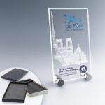 Plaque de verre trempé personnalisable Greenkit - cadeaux d'entreprise et goodies écoresponsables