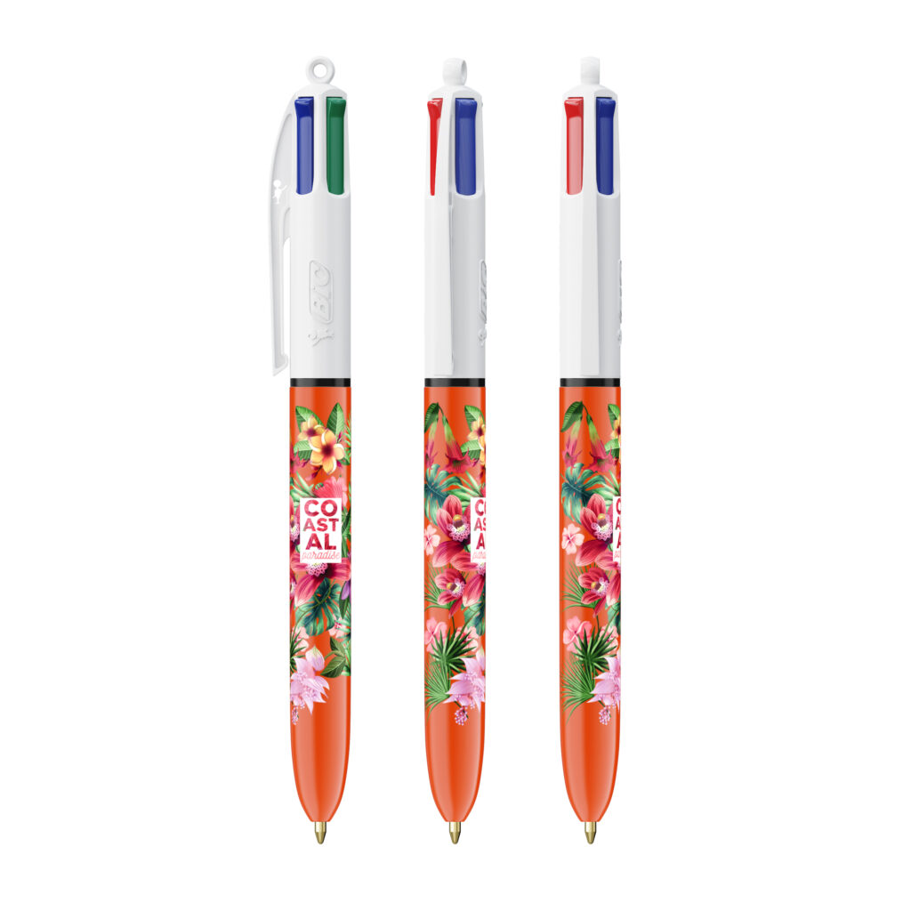 Stylo à bille 4 couleurs BIC - Bille fine
