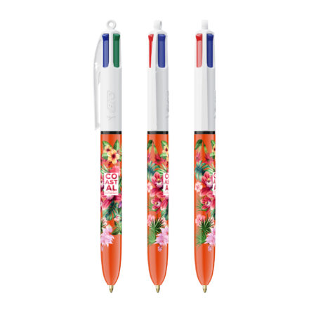 Stylo personnalisable BIC 4 couleurs bille fine – vue 2