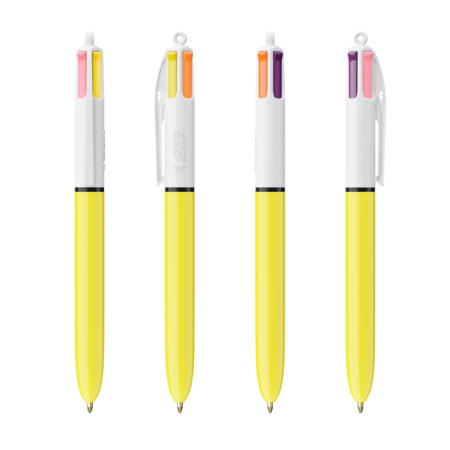 Stylo à bille 4 couleurs BIC Sun personnalisé, écologique et coloré – vue 2