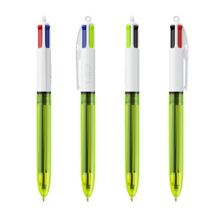 Stylo BIC 4 couleurs fluo personnalisable – vue 2