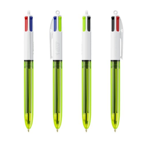 Stylo BIC 4 couleurs fluo personnalisable – vue 2