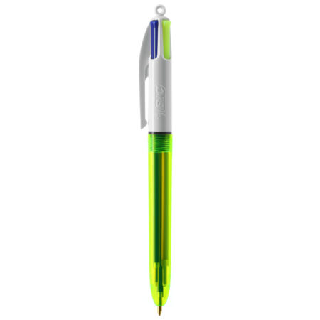 Stylo BIC 4 couleurs fluo personnalisable