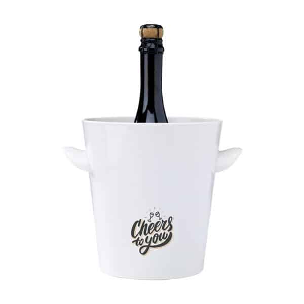 GK20879 Seau à champagne en plastique recyclé - Greenkit - cadeaux d'entreprise et goodies écoresponsables personnalisables