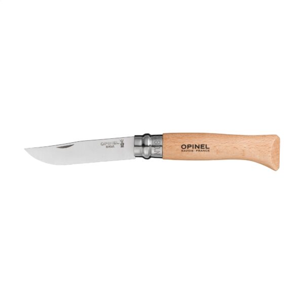 Couteau de poche Opinel Inox N°08 avec manche en bois