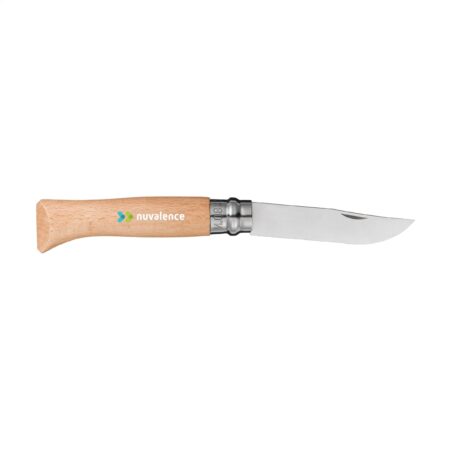 Couteau de poche Opinel N08 personnalisable : gravure laser sur bois – vue 2