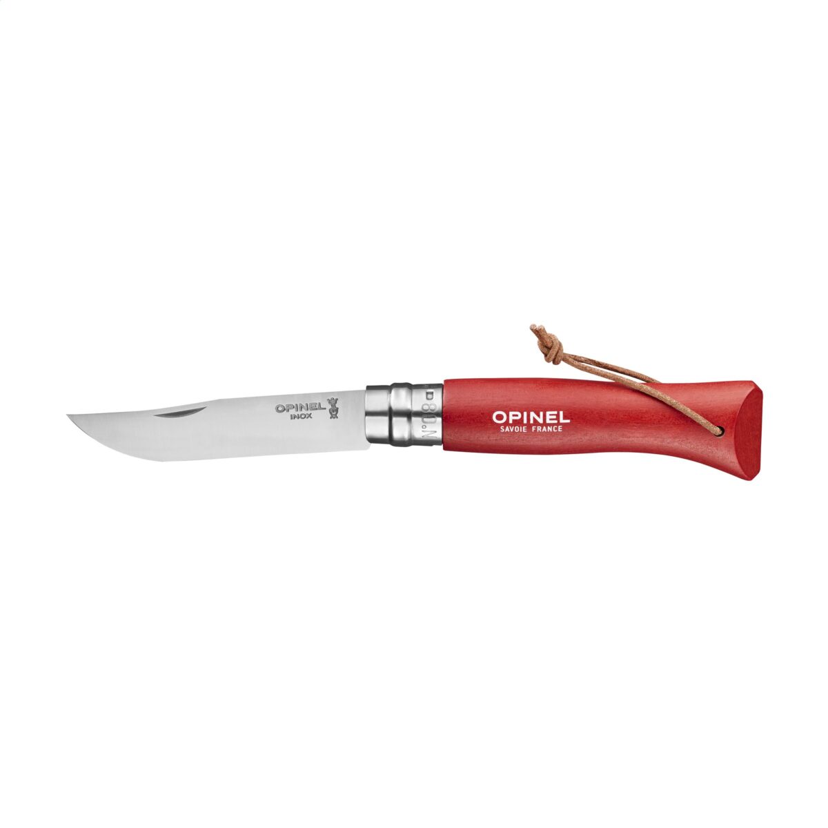 Couteau de poche Opinel Inox N°08 couleur gravure laser