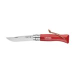 Couteau de poche Opinel Inox N°08 couleur gravure laser