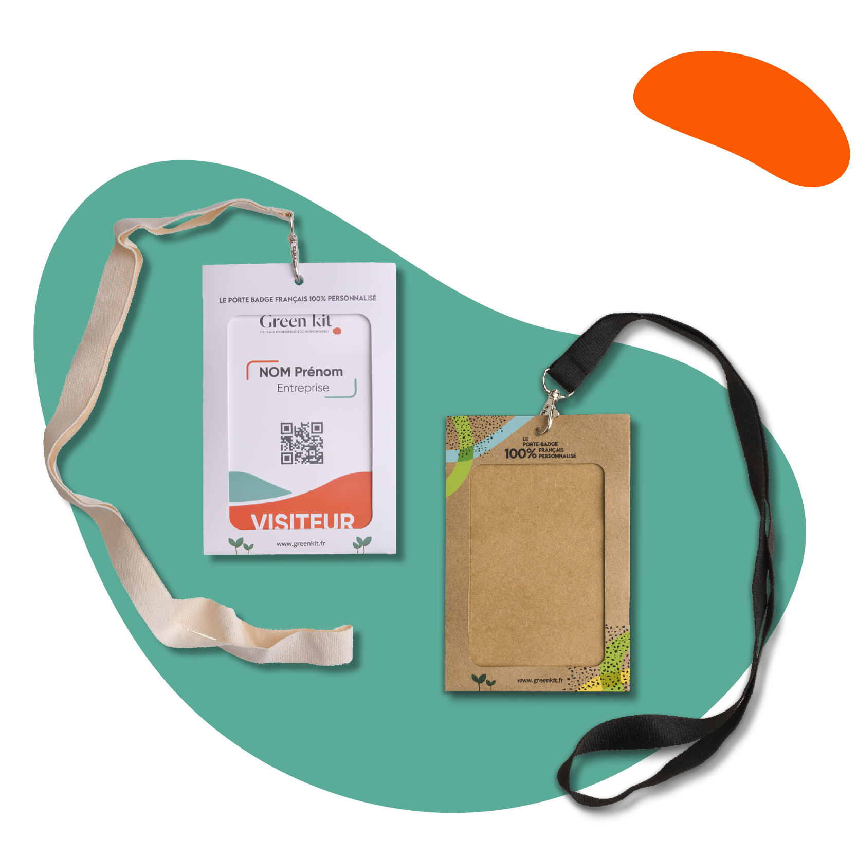 Porte badge personnalisé