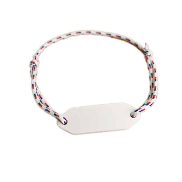 Bracelet français en RPET et polyester recyclé , personnalisable avec impression numérique quadri