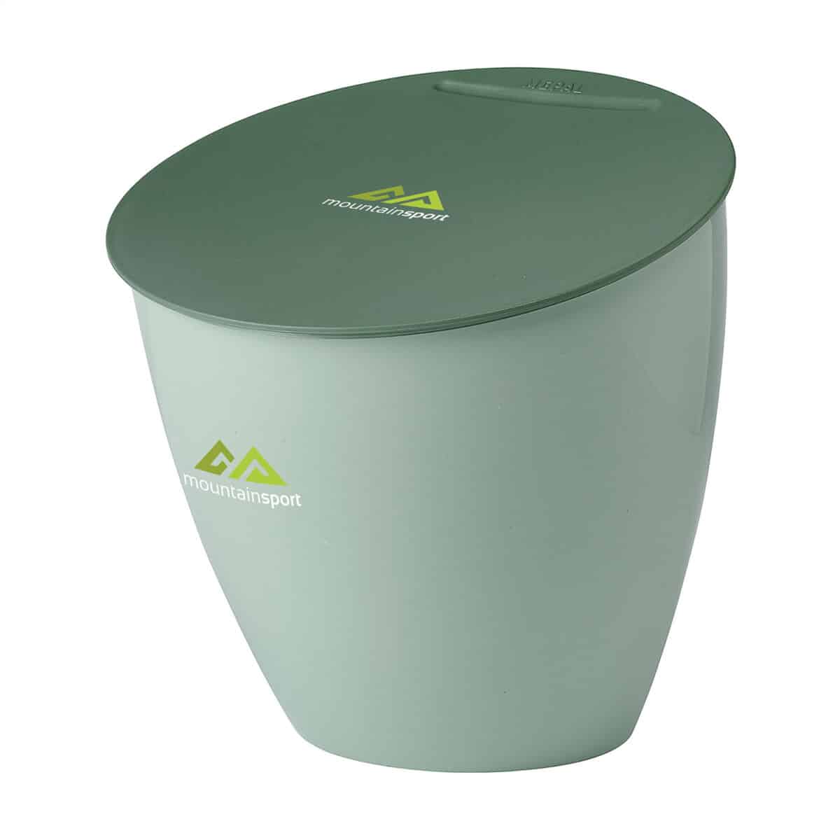 Poubelle de table de 2,2L en PP et ABS recyclés, disponible en blanc, noir et vert clair