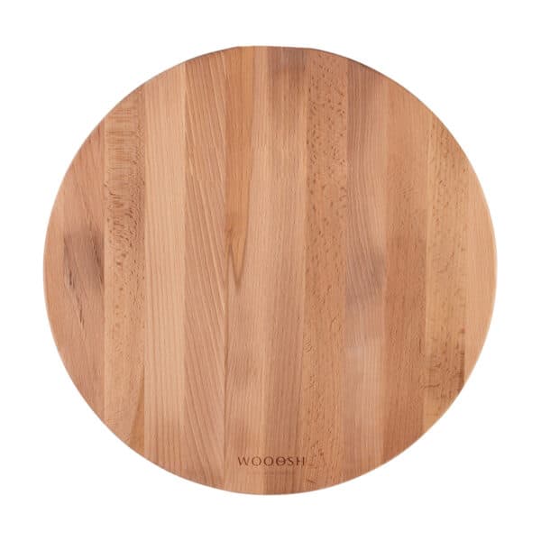 Planche à pizza ronde en bois de hêtre de 33 cm, personnalisable avec gravure laser