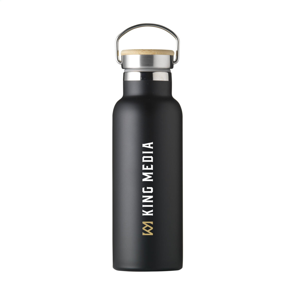 bouteille isotherme en acier recyclé,gourde en bambou et inox,bouteille 500 ml personnalisable,gourde écologique,bouteille réutilisable double paroi <strong data-start="316" data-end="384">Bouteille isotherme 500 ml en acier inoxydable recyclé et bambou</strong>, idéale pour maintenir la température des boissons. <strong data-start="437" data-end="508">Personnalisation par gravure laser ou impression numérique (quadri)</strong> sur plusieurs zones. Dimensions : 7,1 x 22 cm – Poids : 280g – Disponible en <strong data-start="594" data-end="608">6 couleurs</strong>.