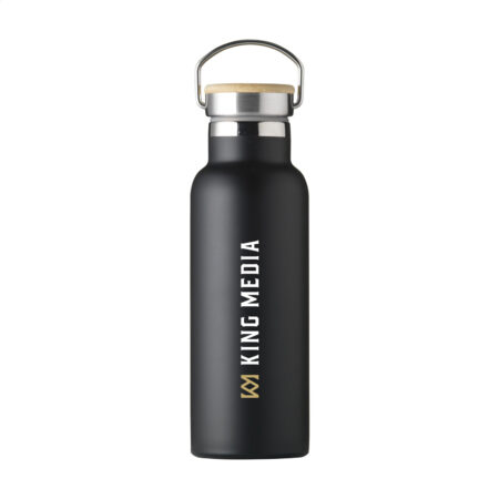 Bouteille 500 ml à double paroi en acier inoxydable recyclé – vue 2