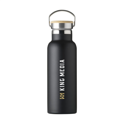 Bouteille 500 ml à double paroi en acier inoxydable recyclé – vue 2