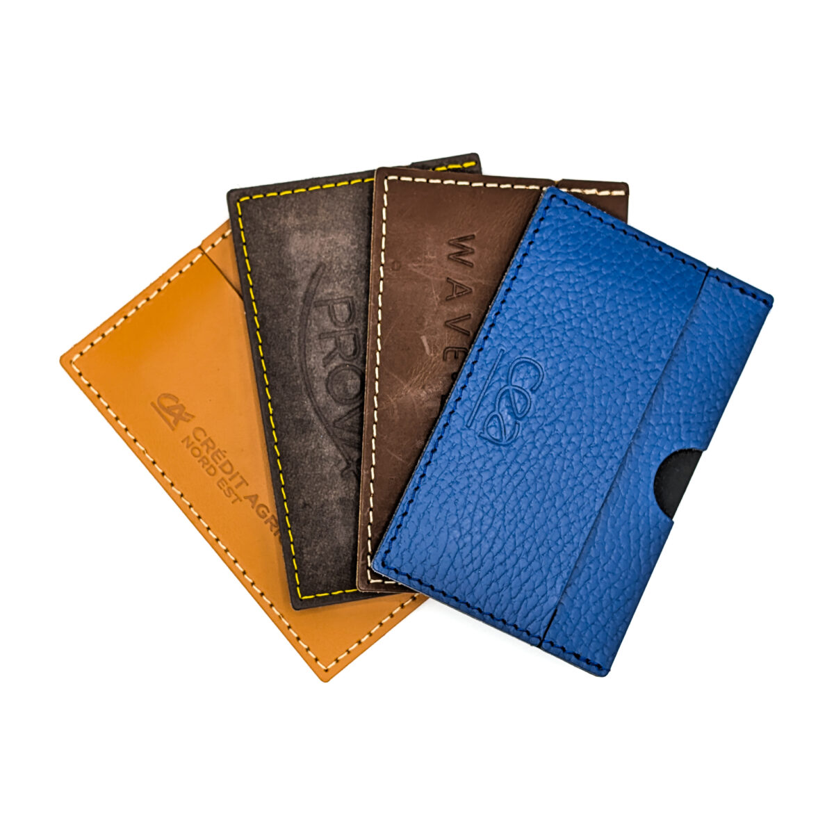 Porte Cartes en cuir recyclé synderme, fabrication française