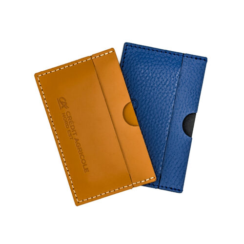 Porte-carte en cuir recyclé personnalisable