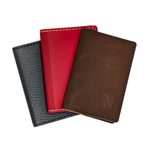 Porte-carte en cuir recyclé personnalisable – vue 2