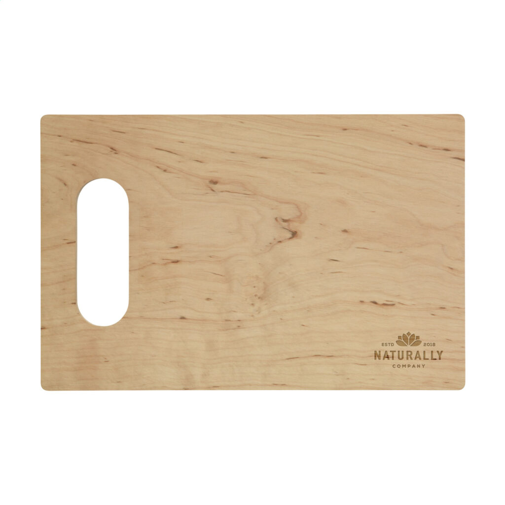 Planche à découper en bois d'aulne sans colle, idéale pour une cuisine naturelle et durable.