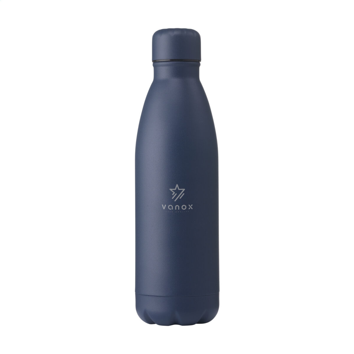 gourde isotherme,gourde en acier inoxydable recyclé <strong>Gourde isotherme en acier inoxydable recyclé</strong>, idéale pour conserver les boissons chaudes et froides. <strong>Personnalisation par gravure laser ou impression numérique</strong> sur différentes zones de marquage. <strong>Dimensions : 7 x 26 cm</strong> – <strong>Poids : 285g</strong> – <strong>Contenance : 500 ml</strong>.