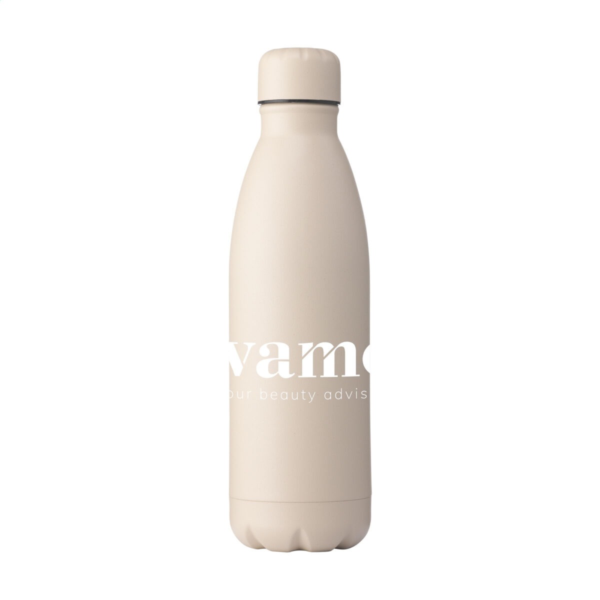 gourde isotherme,gourde en acier inoxydable recyclé <strong>Gourde isotherme en acier inoxydable recyclé</strong>, idéale pour conserver les boissons chaudes et froides. <strong>Personnalisation par gravure laser ou impression numérique</strong> sur différentes zones de marquage. <strong>Dimensions : 7 x 26 cm</strong> – <strong>Poids : 285g</strong> – <strong>Contenance : 500 ml</strong>.